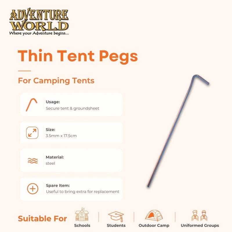 Thin Tent Peg