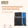 Drawstring Daypack with Side Netting