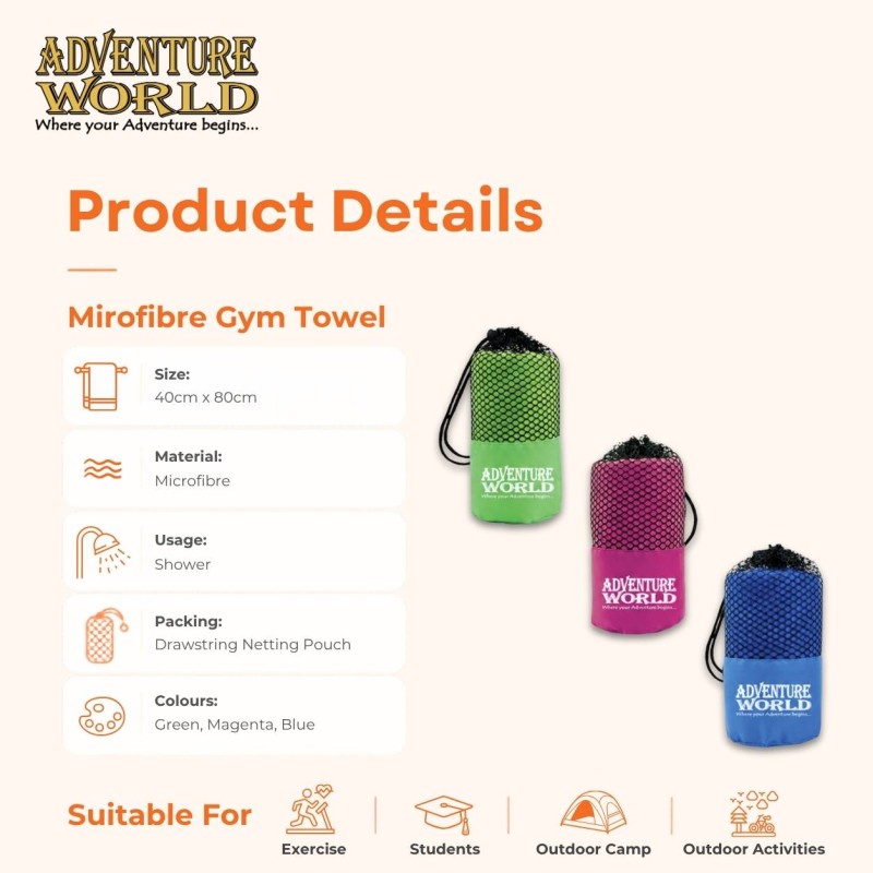 Microfibre Gym Towel