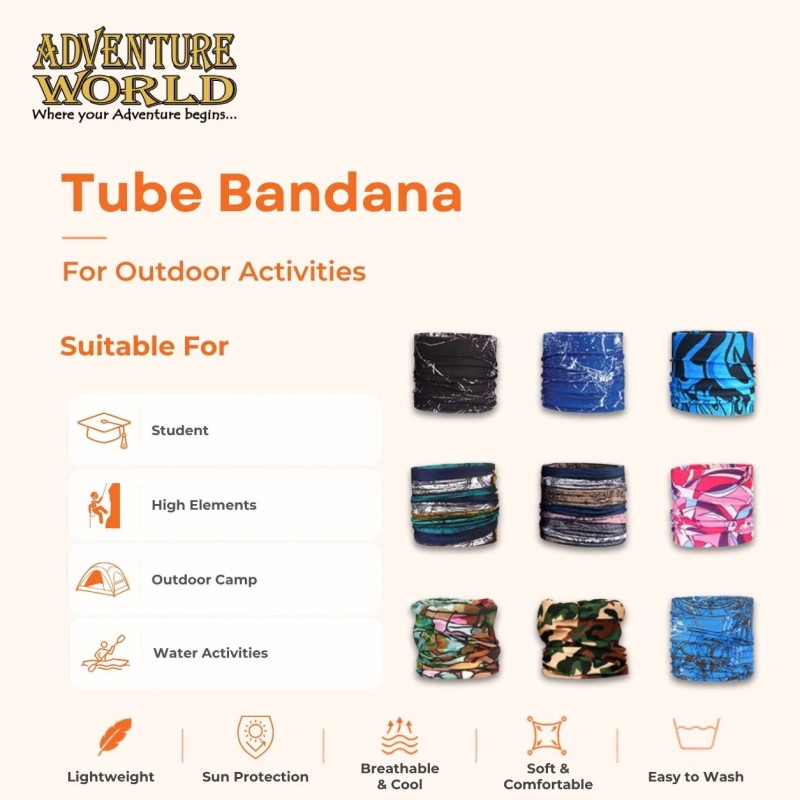 Tube Bandana for Camp Activities