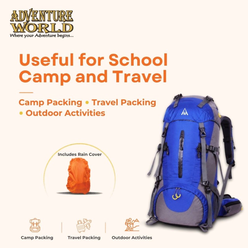 45L + 5L Backpack for School Camp