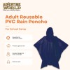 Adult Reusable PVC Rain Poncho