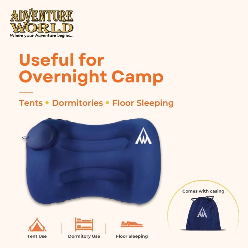 Easy-Press Inflatable Pillow for School Camp