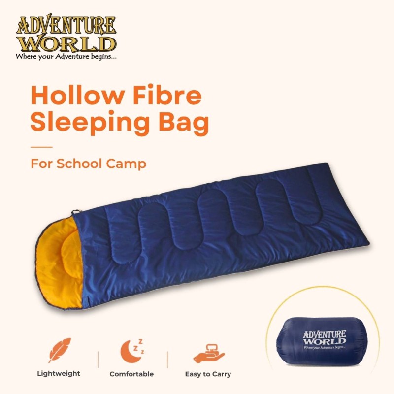 Hollow Fibre Sleeping Bag for School Camp