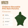 Children Reusable PVC Rain Poncho