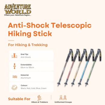 Anti-Shock Telescopic Hiking Stick