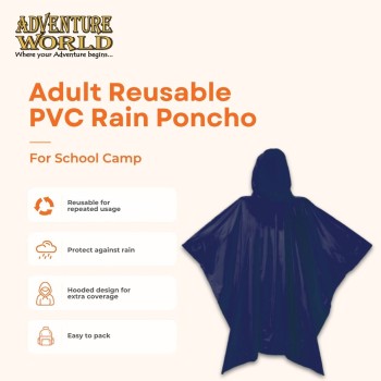 Adult Reusable PVC Rain Poncho