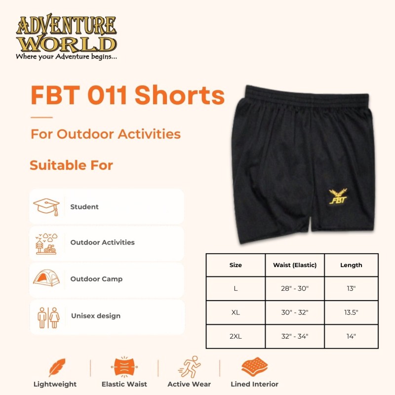 FBT Shorts #011C with Lining