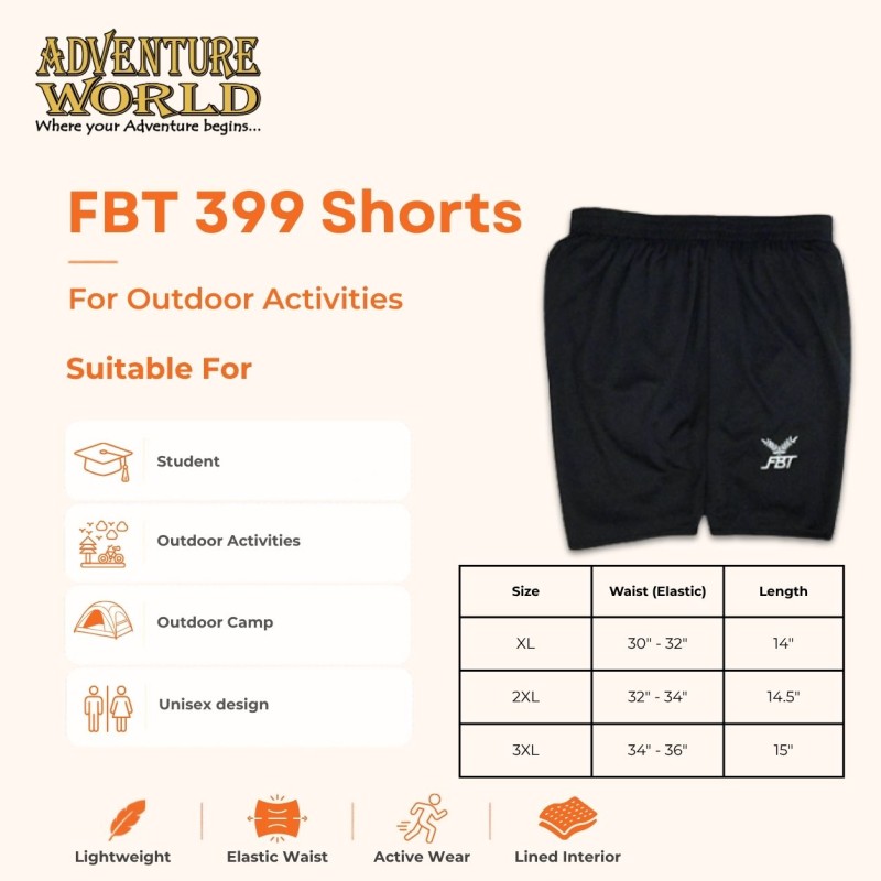 FBT Shorts #399 with Lining