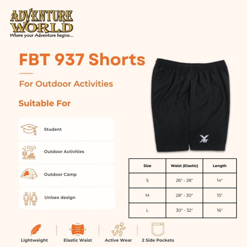 FBT Shorts #937 without Lining
