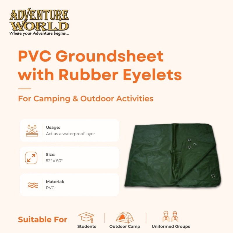 PVC Groundsheet for Camping & Tent Use