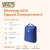 Shoe Bag with Zipped Compartment & Ventilation Netting